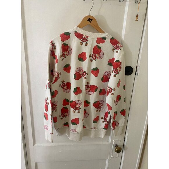 Strawberry Shortcake Women's All Over Print Long Sleeve Sweater - Medium - Picture 4 of 13